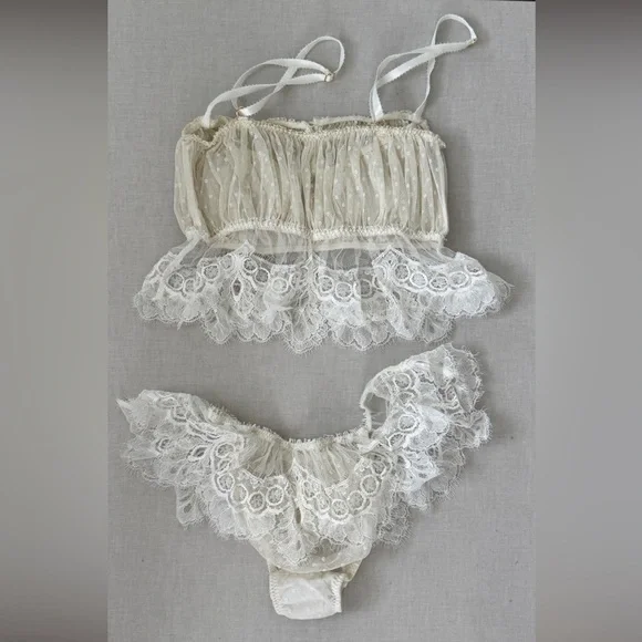 Love Me Camisole & Panty Set by Shell Belle Couture size Medium Gently used - Picture 5 of 7